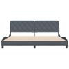 vidaXL Bed Frame Dark Grey Velvet 79x79 in Bed Frame Rectangular