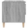 vidaXL Bedside Table Gray sonoma Engineered wood 19.7 in Storage