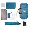 vidaXL Camping Tent Tunnel 4-Person Blue Waterproof