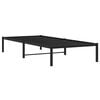 vidaXL Metal Bed Frame without Mattress Black 35.4"x74.8"
