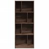 vidaXL Bookcase Brown oak Engineered wood Medium Bookcase Rectangular