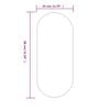 vidaXL Wall Mirror Silver Glass, PVC 31.5 x 13.8 in Wall mounting