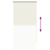 vidaXL Blackout Blind Off White Polyester 23.6 x 47.2 in