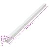 vidaXL Cable Trunking 2.4"x1.6" 32.8' PVC