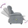 vidaXL Massage Chair Light Gray Fabric (100% polyester), Foam, Metal, Wood