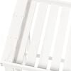 vidaXL Patio Log Holder White 42.5x20.5x41.7" Solid Wood Pine