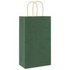 vidaXL Paper Bags 50 pcs with Handles Green 21x11x36 cm