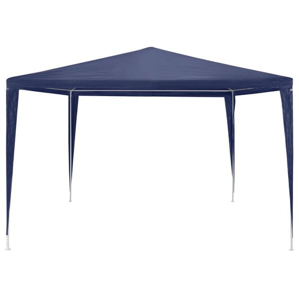 vidaXL Gazebo Blue Polyethylene, Steel Large Foldable Gazebo Square