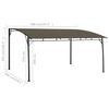vidaXL Sunshade Awning Taupe Powder-coated steel, fabric (100% polyester)