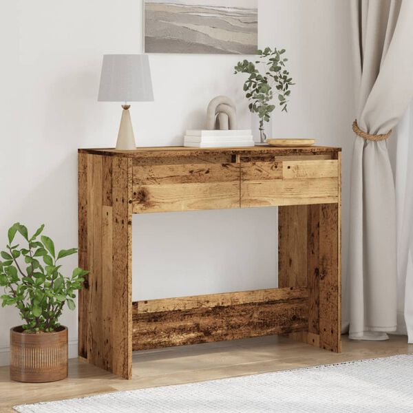 vidaXL Console Table Old Wood Engineered wood Medium Console Table