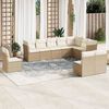 vidaXL Garden Sofa Set Beige