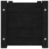 vidaXL Garden Planter Black Solid pinewood 23.6 x 12.2 x 12.2 in Durable