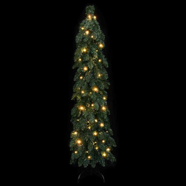 vidaXL Fake Christmas Tree Green PVC Medium Decorative Features