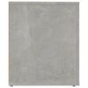 vidaXL Bedside Cabinet Set of 2 Concrete Grey Engineered Wood
