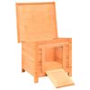 vidaXL Cat House Brown and Green Solid pine/fir wood, powder-coated iron