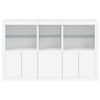 vidaXL Sideboard White Engineered wood, Glass 63.8 x 14.6 x 39.4 in