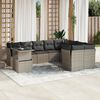 vidaXL Garden Sofa Set Light Grey, Anthracite