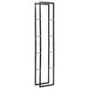 vidaXL Firewood Rack Black 15.7"x9.8"x78.7" Steel
