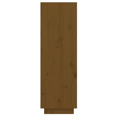 vidaXL Shoe Cabinet Honey Brown 23.6"x13.4"x41.3" Solid Wood Pine