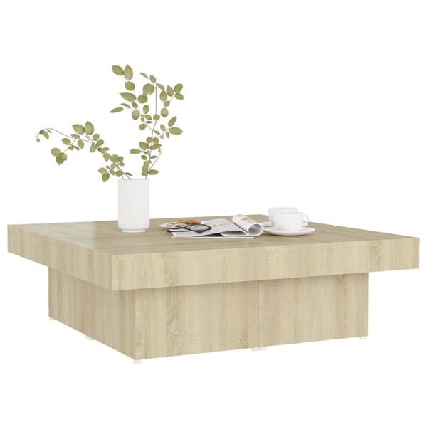 vidaXL Coffee Table Sonoma oak Engineered wood Modern Coffee Table