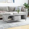 vidaXL Coffee Table Concrete Grey Engineered Wood, Iron Medium