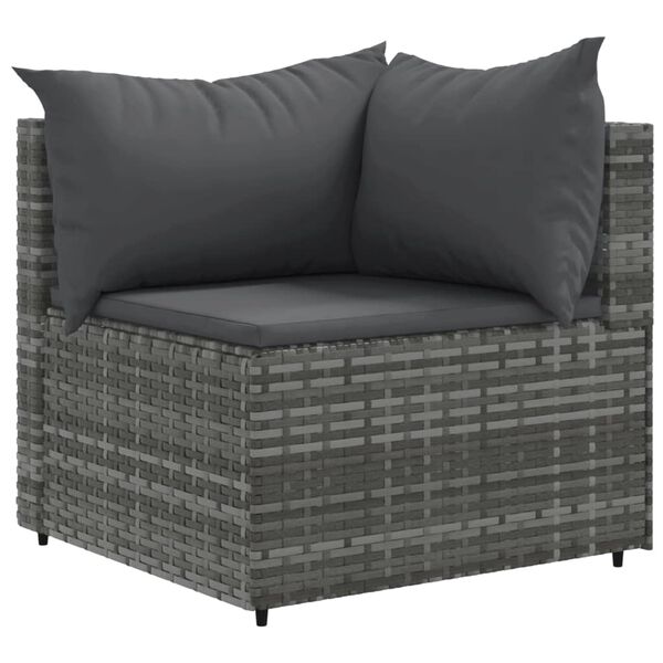 vidaXL Patio Lounge Set Set of 7 Grey, Anthracite