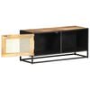 vidaXL TV Cabinet Natural Mango Wood Solid Build Medium TV Cabinet