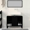 vidaXL Bathroom Cabinet Black 31.50 x 12.99 x 23.62 in Engineered Wood