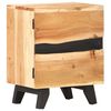 vidaXL Bedside Cabinet Natural Wood Solid Acacia Wood Standard
