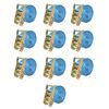vidaXL Ratchet Tie Down Straps 10 pcs 2 Tonnes 19.7 'x1.50 " Blue