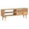 vidaXL TV Cabinet Brown Solid Mango Wood Medium TV Cabinet Rectangular