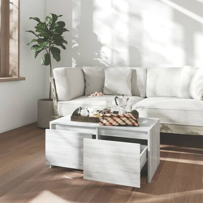 vidaXL Coffee Table Gray Sonoma 35.4"x19.7"x16.3" Engineered Wood