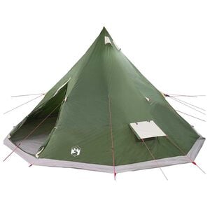 vidaXL Family Tipi Tent Folding with Roof Green 560 x 560 x 300 cm