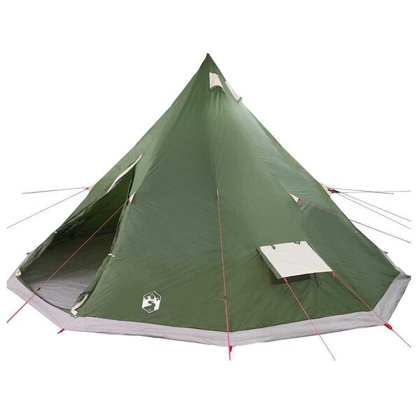 vidaXL Family Tipi Tent Folding with Roof Green 560 x 560 x 300 cm