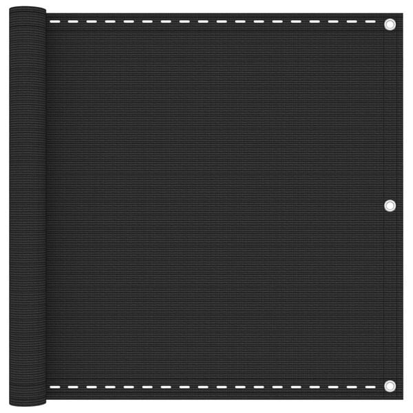 vidaXL Balcony Screen Anthracite 35.4x118.1" HDPE