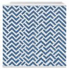 vidaXL Foldable Storage Box Set of 4 Blue with chevron pattern