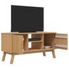 vidaXL TV Cabinet Brown Solid pine wood Medium TV Cabinet Rectangular