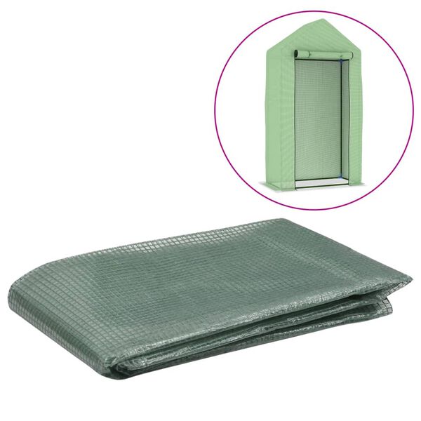 vidaXL Greenhouse Replacement Cover Green Polyethylene Standard Durable