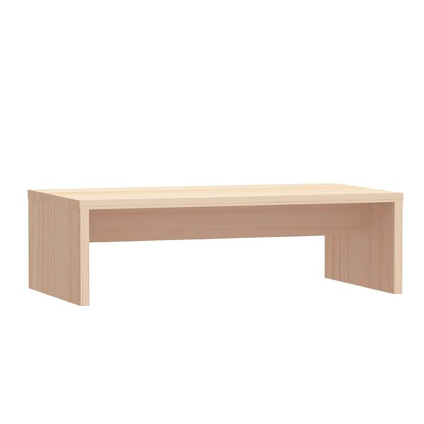 vidaXL Monitor Stand Pine Solid pine wood 19.7 x 10.6 x 5.9 in