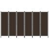 vidaXL 6-Panel Room Divider Brown 118.1"x70.9"