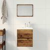 vidaXL Bathroom Sink Cabinet Old Wood 16.14 x 15.16 x 17.72 in