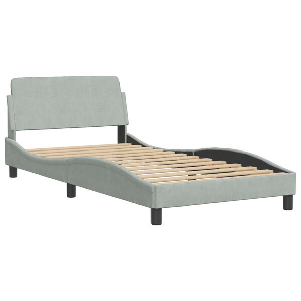 vidaXL Bed Frame Light grey