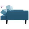 vidaXL Sofa Bed Blue Velvet 2-seater Transforms into different furniture