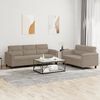 vidaXL Sofa Set Taupe Microfiber fabric, metal, plywood