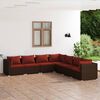 vidaXL Garden Lounge Set Brown