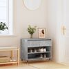 vidaXL Shoe Cabinet Concrete Grey Engineered wood, Metal Medium