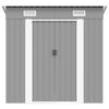 vidaXL Garden Shed Grey Galvanized steel 74.8 x 48.8 x 71.3 in