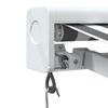 vidaXL Retractable Awning Anthracite and white