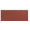 vidaXL Balcony Screen Terracotta 47.2x118.1" Oxford Fabric
