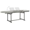 vidaXL Garden Table Grey with a grey wash finish Solid acacia wood